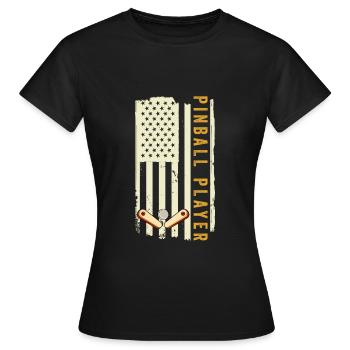 Pinball Machine Pinball Machine - Women's T-Shirt - black - Front - AI Model Female 172 dark (172cm)