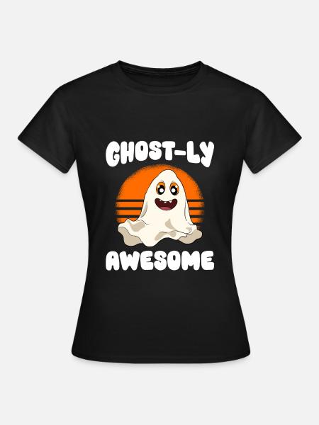 Halloween Kürbis Halloween Geist - Frauen T-Shirt - Schwarz
