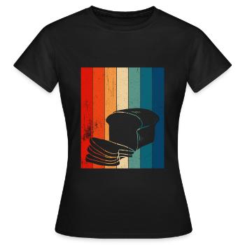 Baking Bread Bakery Bakery Bread Making - Women's T-Shirt - black - Front - AI Model Female 172 dark (172cm)