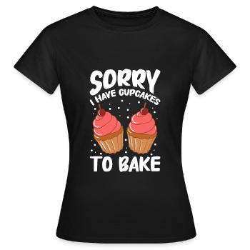 Brot backen Bäcker Bäckerei Brot machen - Frauen T-Shirt - Schwarz - Vorne - AI Model Female 172 dark (172cm)