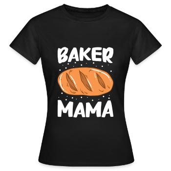 Baking Bread Bakery Bakery Bread Making - Women's T-Shirt - black - Front - AI Model Female 172 dark (172cm)