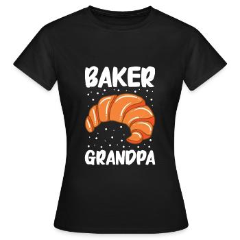Brot backen Bäcker Bäckerei Brot machen - Frauen T-Shirt - Schwarz - Vorne - AI Model Female 172 dark (172cm)