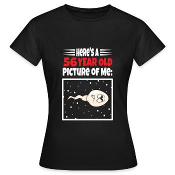 Spermie Hier Ist Ein Altes Bild Von Mir - Frauen T-Shirt - Schwarz - Vorne - AI Model Female 172 dark (172cm)