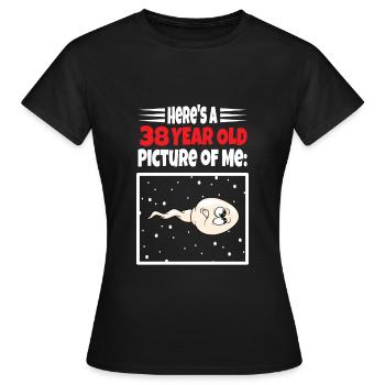 Spermie Hier Ist Ein Altes Bild Von Mir - Frauen T-Shirt - Schwarz - Vorne - AI Model Female 172 dark (172cm)