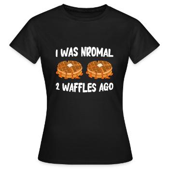 Waffle making waffle maker - Women's T-Shirt - black - Front - AI Model Female 172 dark (172cm)