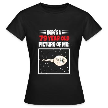 Spermie Hier Ist Ein Altes Bild Von Mir - Frauen T-Shirt - Schwarz - Vorne - AI Model Female 172 dark (172cm)