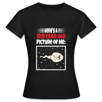 Spermie Hier Ist Ein Altes Bild Von Mir - Frauen T-Shirt - Schwarz - Vorne - AI Model Female 172 dark (172cm)