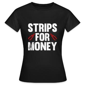 Électricien Dire Compagnon Électricien - T-shirt Femme - noir - Devant - AI Model Female 172 dark (172cm)