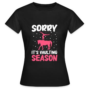 Voltige, Equitation, Dressage - T-shirt Femme - noir - Devant - AI Model Female 172 dark (172cm)
