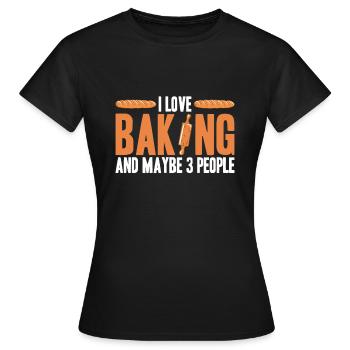 Baking Bread Bakery Bakery Bread Making - Women's T-Shirt - black - Front - AI Model Female 172 dark (172cm)