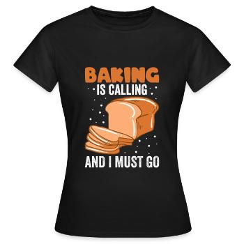 Baking Bread Bakery Bakery Bread Making - Women's T-Shirt - black - Front - AI Model Female 172 dark (172cm)
