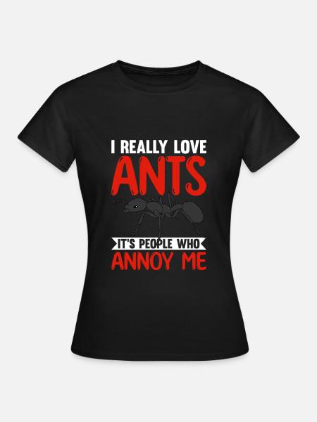 Antkeeping Ameisenzucht Ameisen - Frauen T-Shirt - Schwarz