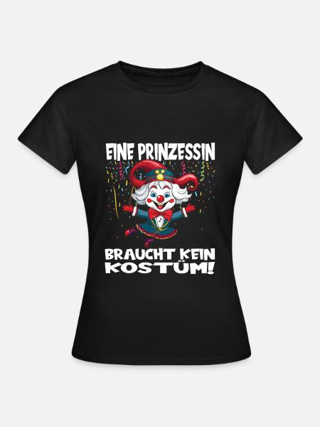 Karneval Kostüm Fasching Fastnacht - T-shirt dam - svart