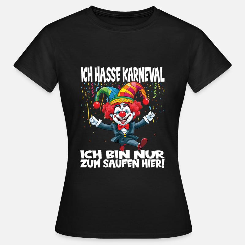 Costume de carnaval Carnaval Carnaval - T-shirt Femme - noir