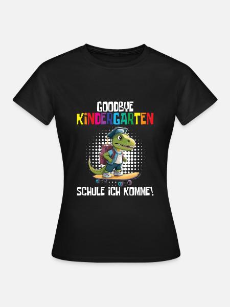 School Enrollment Dino Back to School - Women's T-Shirt - black
