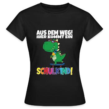 Écolier 2024 entrant à l'école - T-shirt Femme - noir - Devant - AI Model Female 172 dark (172cm)