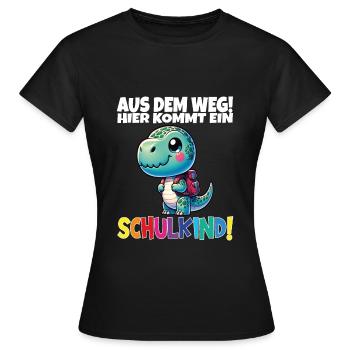 Écolier 2024 entrant à l'école - T-shirt Femme - noir - Devant - AI Model Female 172 dark (172cm)
