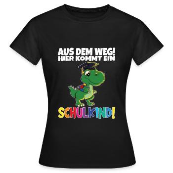 Écolier 2024 entrant à l'école - T-shirt Femme - noir - Devant - AI Model Female 172 dark (172cm)