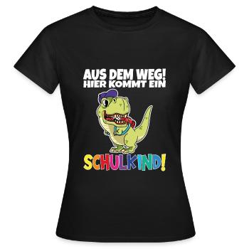 Écolier 2024 entrant à l'école - T-shirt Femme - noir - Devant - AI Model Female 172 dark (172cm)