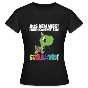 Écolier 2024 entrant à l'école - T-shirt Femme - noir - Devant - AI Model Female 172 dark (172cm)