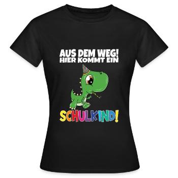 Écolier 2024 entrant à l'école - T-shirt Femme - noir - Devant - AI Model Female 172 dark (172cm)