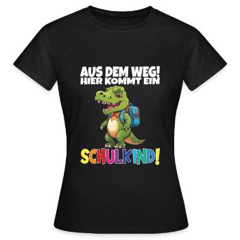 Écolier 2024 entrant à l'école - T-shirt Femme - noir - Devant - AI Model Female 172 dark (172cm)