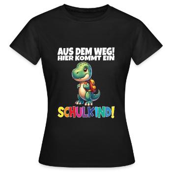 Écolier 2024 entrant à l'école - T-shirt Femme - noir - Devant - AI Model Female 172 dark (172cm)