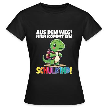 Écolier 2024 entrant à l'école - T-shirt Femme - noir - Devant - AI Model Female 172 dark (172cm)