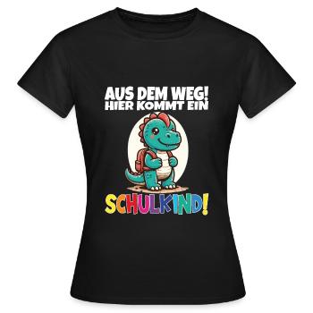 Écolier 2024 entrant à l'école - T-shirt Femme - noir - Devant - AI Model Female 172 dark (172cm)