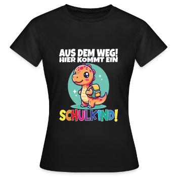 Écolier 2024 entrant à l'école - T-shirt Femme - noir - Devant - AI Model Female 172 dark (172cm)