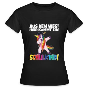 Écolier 2024 entrant à l'école - T-shirt Femme - noir - Devant - AI Model Female 172 dark (172cm)