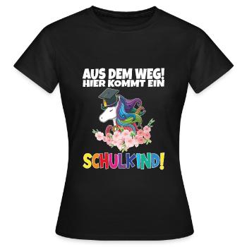 Écolier 2024 entrant à l'école - T-shirt Femme - noir - Devant - AI Model Female 172 dark (172cm)
