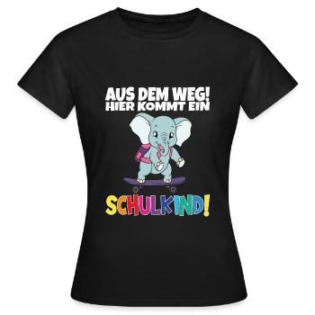 Écolier 2024 entrant à l'école - T-shirt Femme - noir - Devant - AI Model Female 172 dark (172cm)
