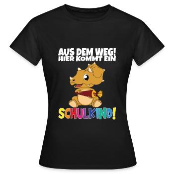 Écolier 2024 entrant à l'école - T-shirt Femme - noir - Devant - AI Model Female 172 dark (172cm)