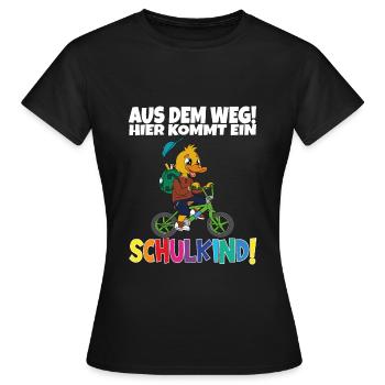 Écolier 2024 entrant à l'école - T-shirt Femme - noir - Devant - AI Model Female 172 dark (172cm)