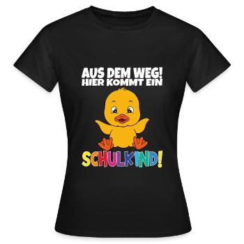 Écolier 2024 entrant à l'école - T-shirt Femme - noir - Devant - AI Model Female 172 dark (172cm)