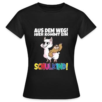Écolier 2024 entrant à l'école - T-shirt Femme - noir - Devant - AI Model Female 172 dark (172cm)