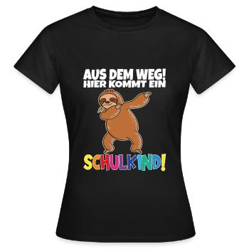 Écolier 2024 entrant à l'école - T-shirt Femme - noir - Devant - AI Model Female 172 dark (172cm)