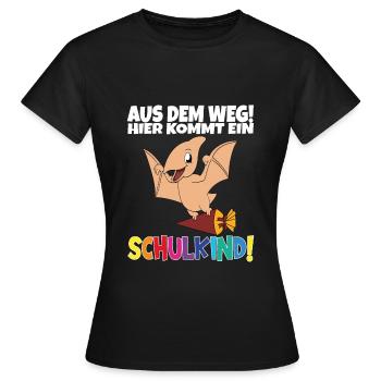 Écolier 2024 entrant à l'école - T-shirt Femme - noir - Devant - AI Model Female 172 dark (172cm)