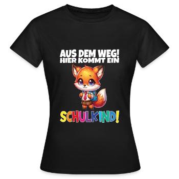 Écolier 2024 entrant à l'école - T-shirt Femme - noir - Devant - AI Model Female 172 dark (172cm)