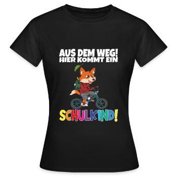 Écolier 2024 entrant à l'école - T-shirt Femme - noir - Devant - AI Model Female 172 dark (172cm)