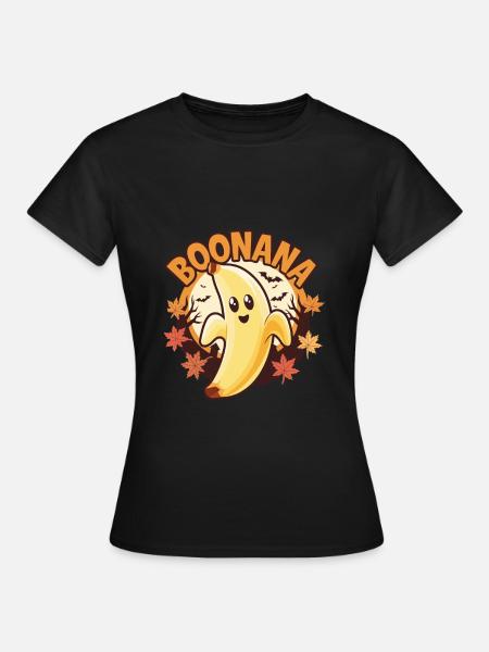 Halloween Boonana Halloween Geist - Frauen T-Shirt - Schwarz