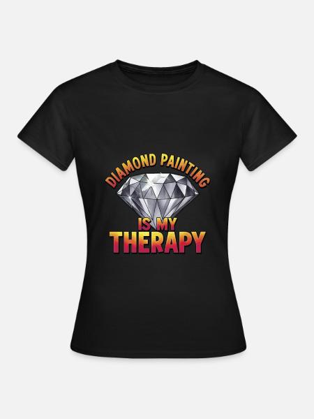 Diamond Painting Diamond Painter - Frauen T-Shirt - Schwarz