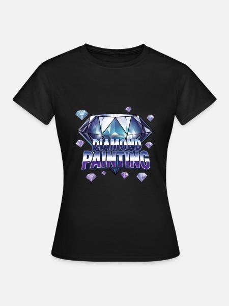 Diamond Painting Diamond Painter - Frauen T-Shirt - Schwarz