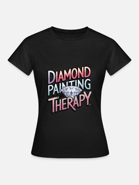 Diamond Painting Diamond Painter - Frauen T-Shirt - Schwarz