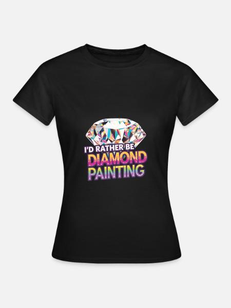 Diamond Painting Diamond Painter - Frauen T-Shirt - Schwarz