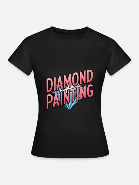 Diamond Painting Diamond Painter - Frauen T-Shirt - Schwarz