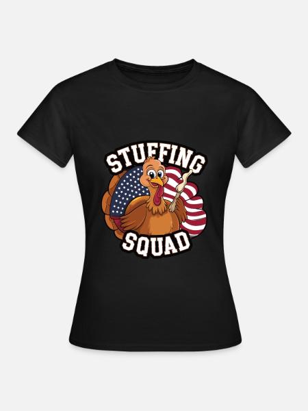 Lustiger Thanksgiving Truthahn - Frauen T-Shirt - Schwarz