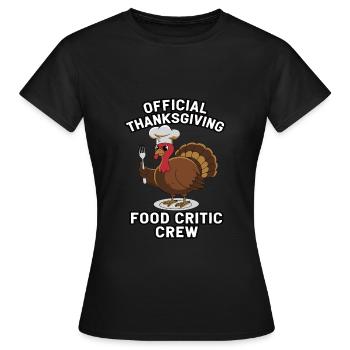 Lustiger Thanksgiving Truthahn - Frauen T-Shirt - Schwarz - Vorne - AI Model Female 172 dark (172cm)