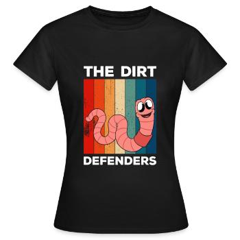 Mignon ver drôle vers de terre vers de terre - T-shirt Femme - noir - Devant - AI Model Female 172 dark (172cm)